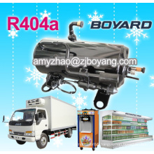 commercial transport refrigeration system for fresh food frozen and refrigerated with R404A Rotary refrigeration compressor